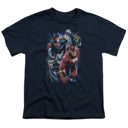 Justice League Storm Chasers - Youth T-Shirt Youth T-Shirt (Ages 8-12) Justice League   