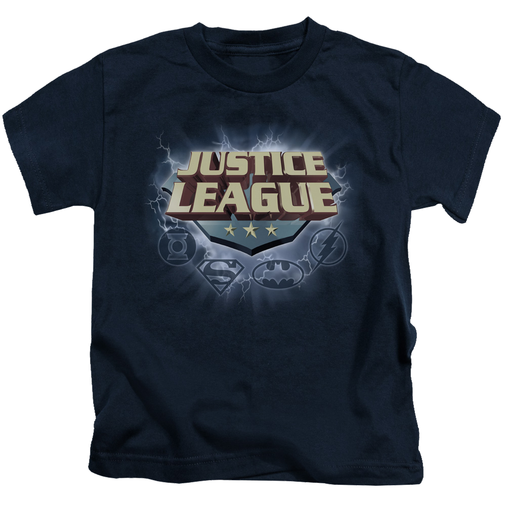 Justice League Storm Logo - Kid's T-Shirt Kid's T-Shirt (Ages 4-7) Justice League   
