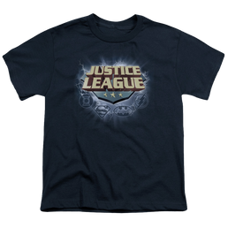 Justice League Storm Logo - Youth T-Shirt Youth T-Shirt (Ages 8-12) Justice League   