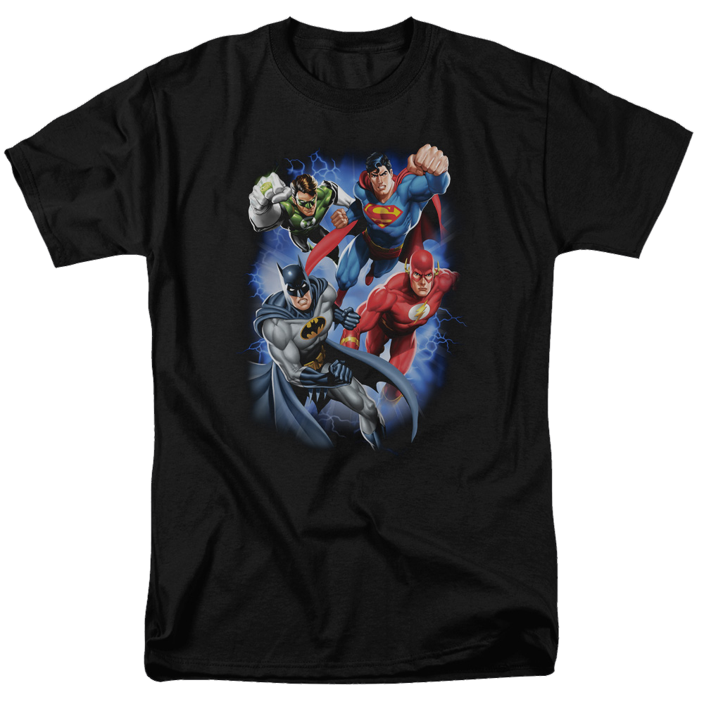 Justice League Storm Makers Men's Regular Fit T-Shirt Men's Regular Fit T-Shirt Justice League   