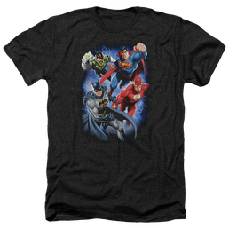 Justice League Storm Makers Men's Heather T-Shirt Men's Heather T-Shirt Justice League   