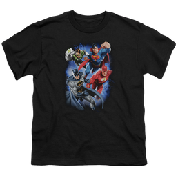 Justice League Storm Makers - Youth T-Shirt Youth T-Shirt (Ages 8-12) Justice League   