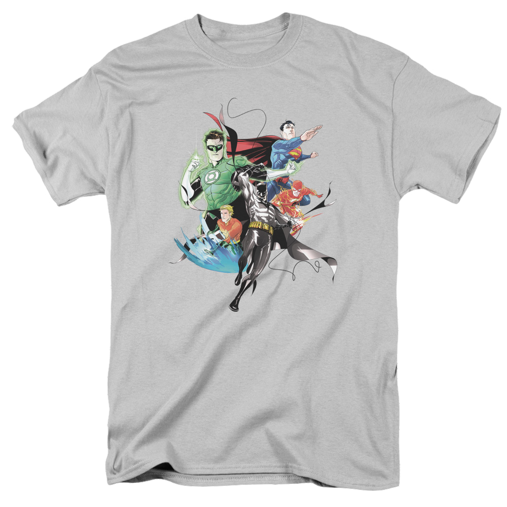 Justice League Mashup - Men's Regular Fit T-Shirt Men's Regular Fit T-Shirt Justice League   