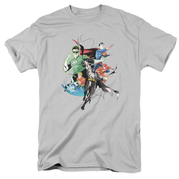 Justice League Mashup - Men's Regular Fit T-Shirt Men's Regular Fit T-Shirt Justice League   