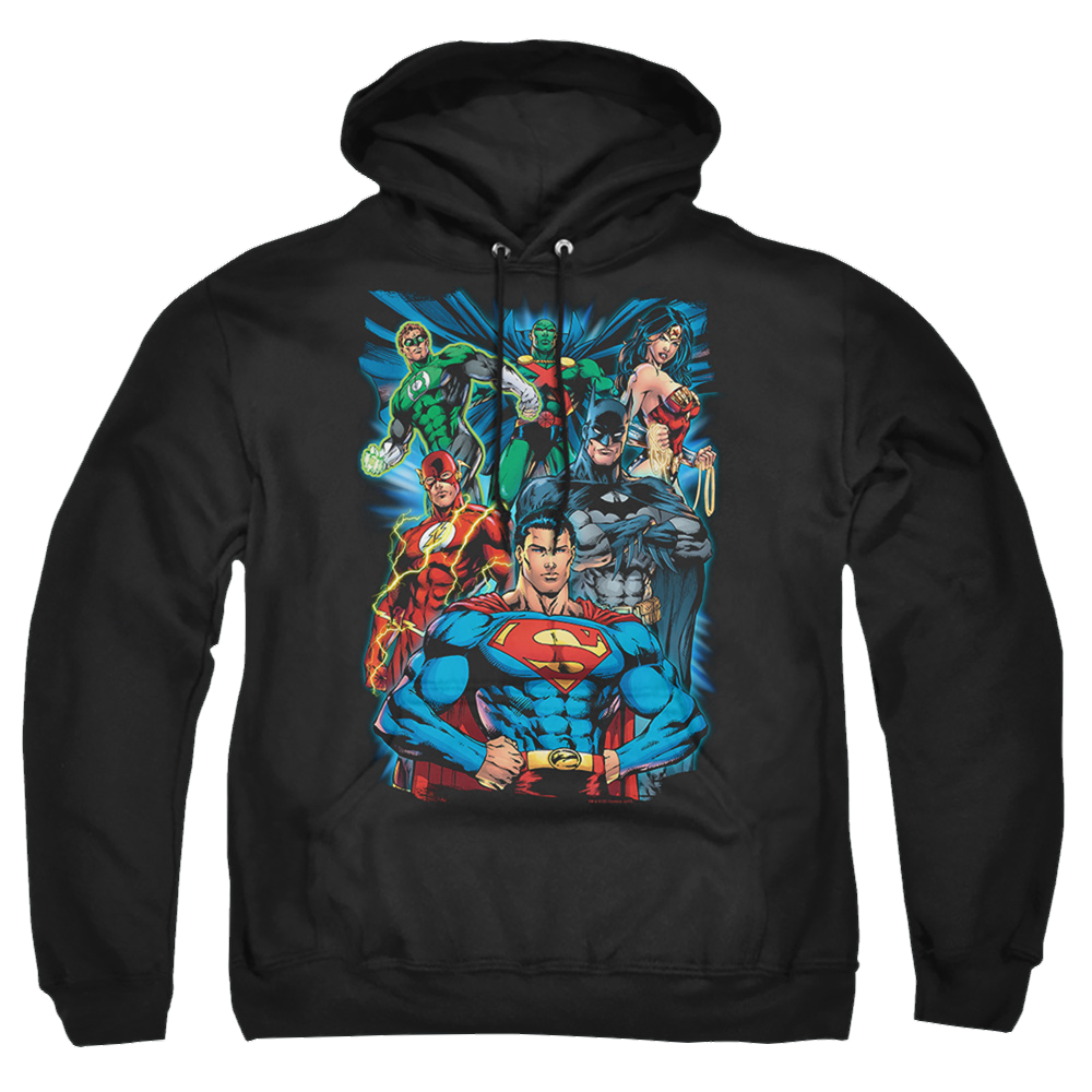 Justice League Justice Is Served Pullover Hoodie Pullover Hoodie Justice League   