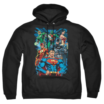 Justice League Justice Is Served Pullover Hoodie Pullover Hoodie Justice League   