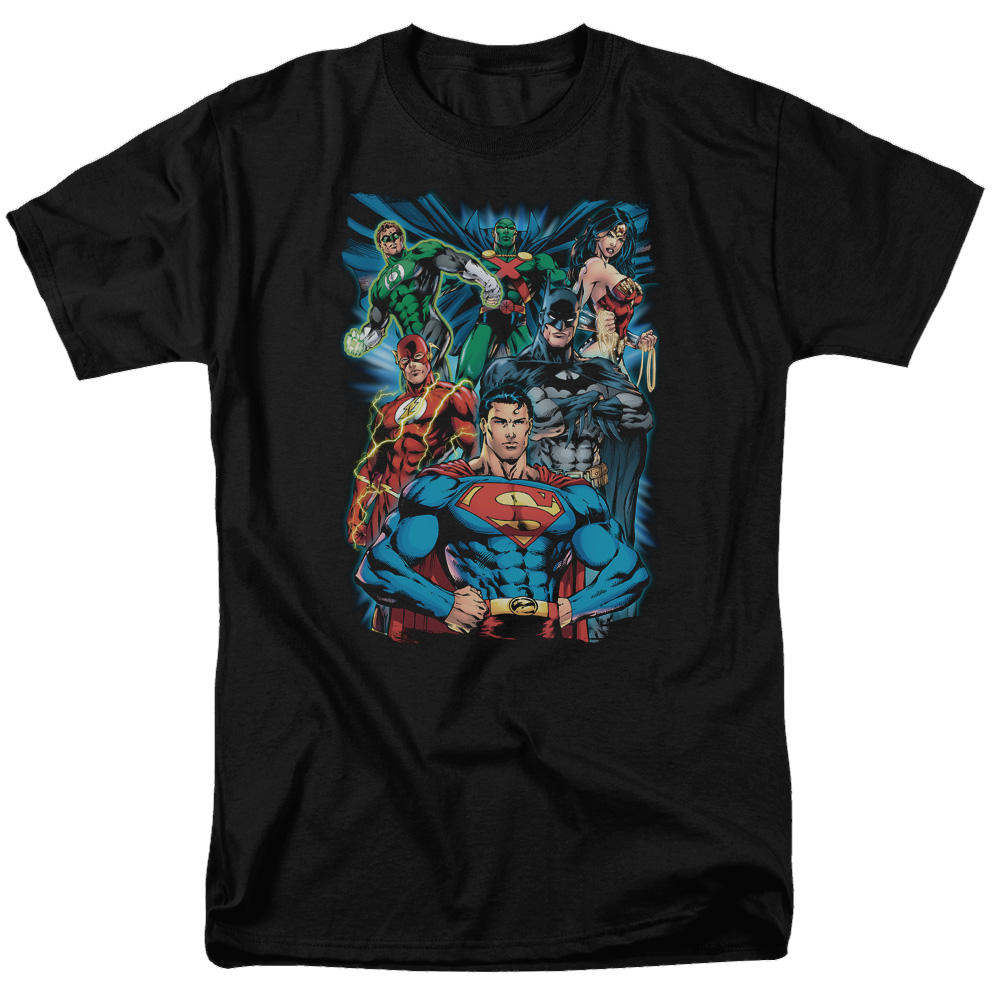 Justice League Justice Is Served Men's Regular Fit T-Shirt Men's Regular Fit T-Shirt Justice League   