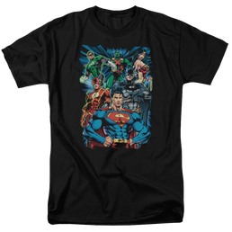Justice League Justice Is Served Men's Regular Fit T-Shirt Men's Regular Fit T-Shirt Justice League   