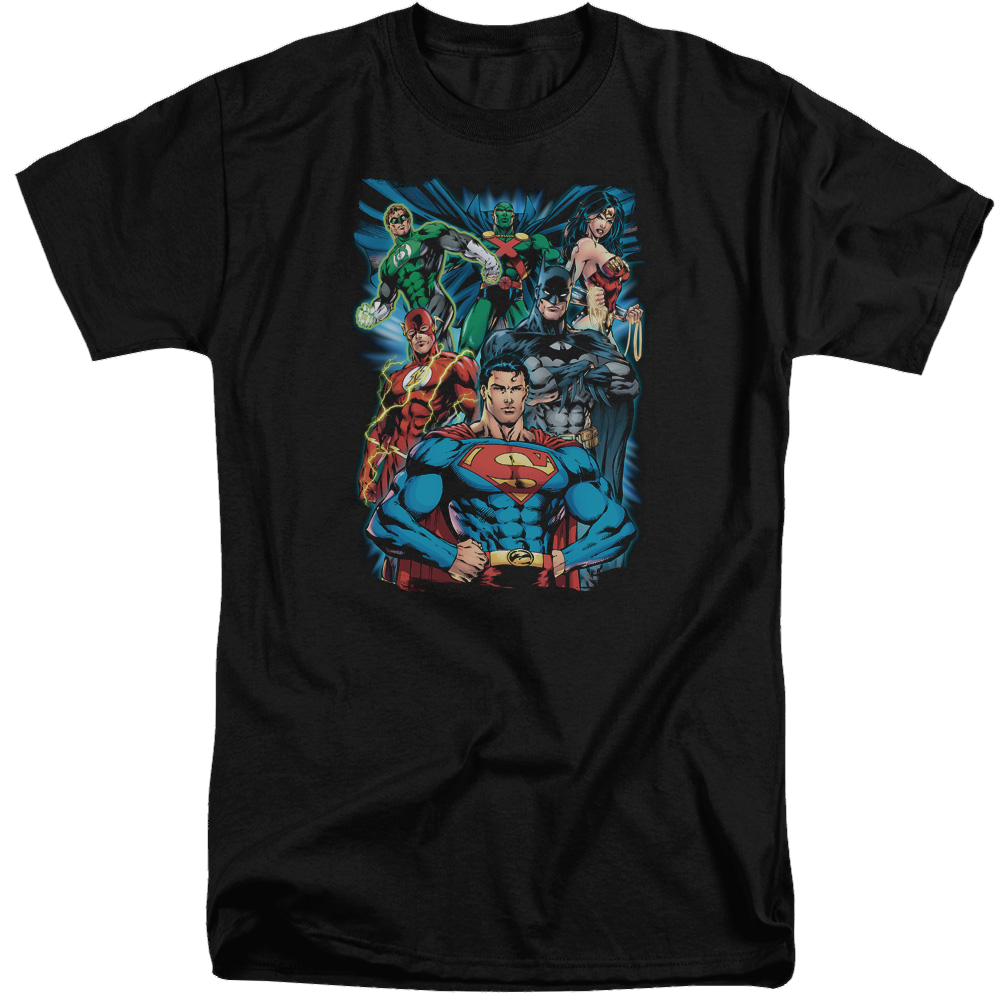 Justice League Justice Is Served Men's Tall Fit T-Shirt Men's Tall Fit T-Shirt Justice League   
