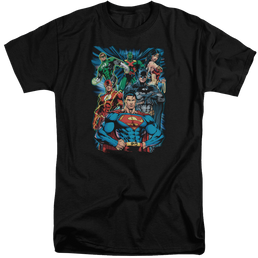 Justice League Justice Is Served Men's Tall Fit T-Shirt Men's Tall Fit T-Shirt Justice League   