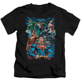 Justice League Justice Is Served - Kid's T-Shirt Kid's T-Shirt (Ages 4-7) Justice League   