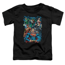 Justice League Justice Is Served - Toddler T-Shirt Toddler T-Shirt Justice League   