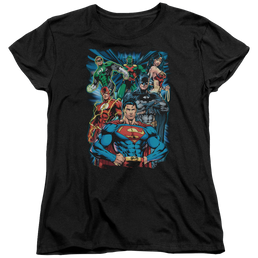 Justice League Justice Is Served Women's T-Shirt Women's T-Shirt Justice League   