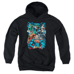 Justice League Justice Is Served - Youth Hoodie Youth Hoodie (Ages 8-12) Justice League   