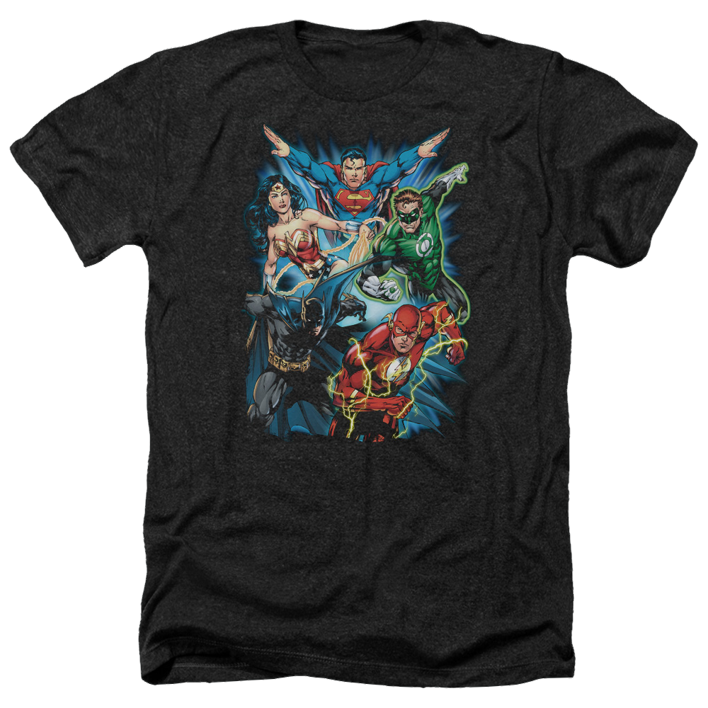 Justice League Jl Assemble Men's Heather T-Shirt Men's Heather T-Shirt Justice League   