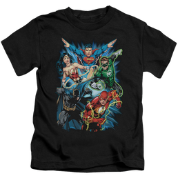 Justice League Jl Assemble - Kid's T-Shirt Kid's T-Shirt (Ages 4-7) Justice League   