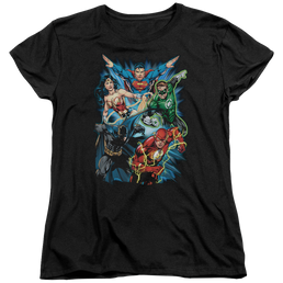 Justice League Jl Assemble Women's T-Shirt Women's T-Shirt Justice League   