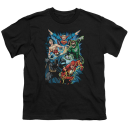 Justice League Jl Assemble - Youth T-Shirt Youth T-Shirt (Ages 8-12) Justice League   