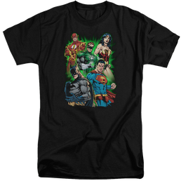 Justice League Will Power Men's Tall Fit T-Shirt Men's Tall Fit T-Shirt Justice League   
