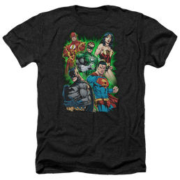Justice League Will Power Men's Heather T-Shirt Men's Heather T-Shirt Justice League   