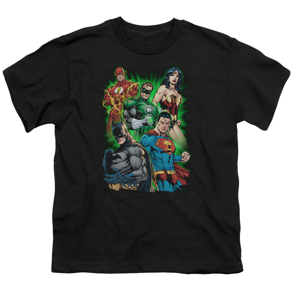 Justice League Will Power - Youth T-Shirt Youth T-Shirt (Ages 8-12) Justice League   