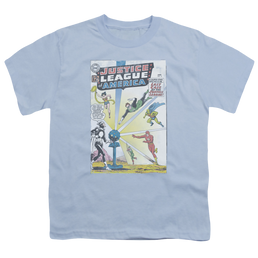 Justice League Vintage Cover 12 - Youth T-Shirt Youth T-Shirt (Ages 8-12) Justice League   
