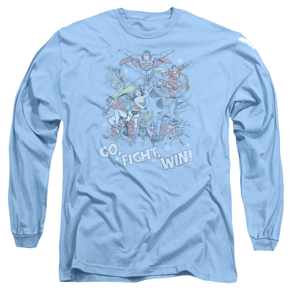 Justice League  Go Fight Win Men's Long Sleeve T-Shirt Men's Long Sleeve T-Shirt Justice League   