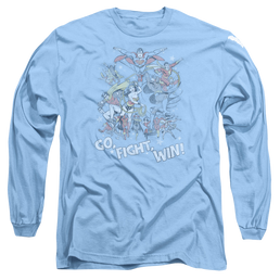 Justice League  Go Fight Win Men's Long Sleeve T-Shirt Men's Long Sleeve T-Shirt Justice League   