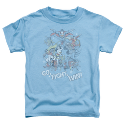 Justice League Go Fight Win - Kid's T-Shirt Kid's T-Shirt (Ages 4-7) Justice League   