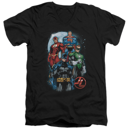 Justice League The Four Men's V-Neck T-Shirt Men's V-Neck T-Shirt Justice League   