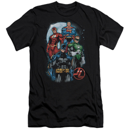 Justice League The Four Men's Premium Slim Fit T-Shirt Men's Premium Slim Fit T-Shirt Justice League   