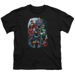 Justice League The Four - Youth T-Shirt Youth T-Shirt (Ages 8-12) Justice League   