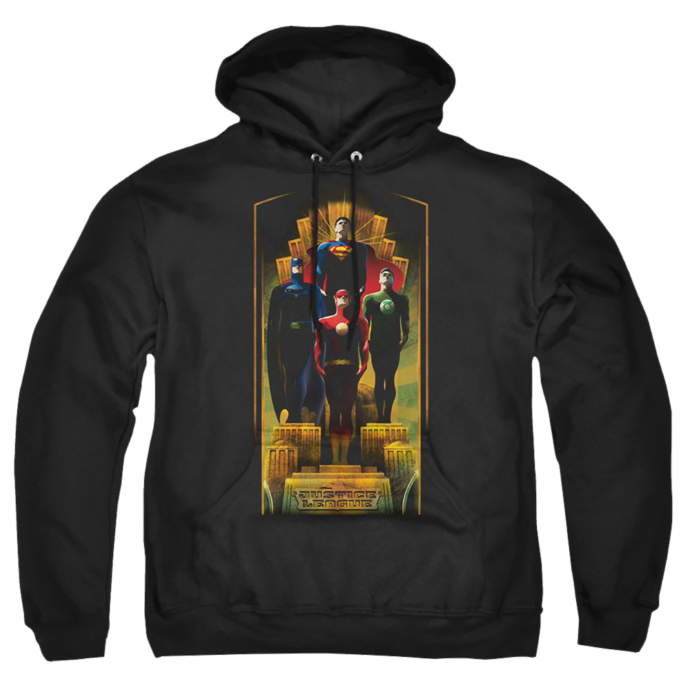 Justice League Deco Pullover Hoodie Pullover Hoodie Justice League   