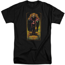 Justice League Deco Men's Tall Fit T-Shirt Men's Tall Fit T-Shirt Justice League   