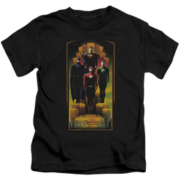 Justice League Deco - Kid's T-Shirt Kid's T-Shirt (Ages 4-7) Justice League   