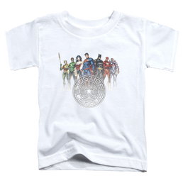 Justice League Circle Crest - Kid's T-Shirt Kid's T-Shirt (Ages 4-7) Justice League   