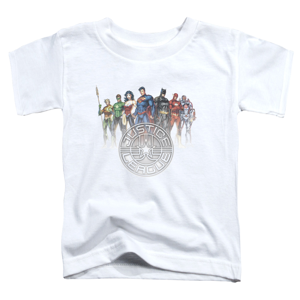 Justice League Circle Crest - Toddler T-Shirt Toddler T-Shirt Justice League   