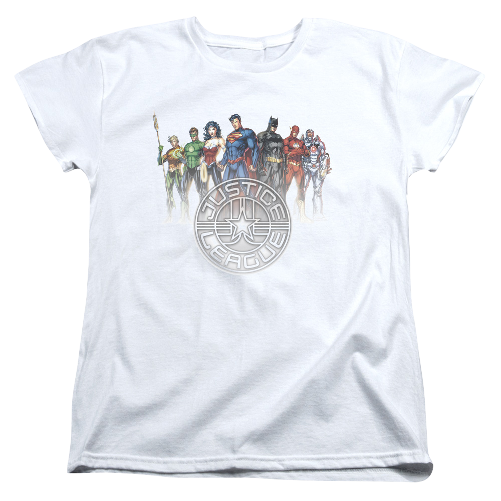 Justice League Circle Crest Women's T-Shirt Women's T-Shirt Justice League   