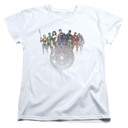 Justice League Circle Crest Women's T-Shirt Women's T-Shirt Justice League   