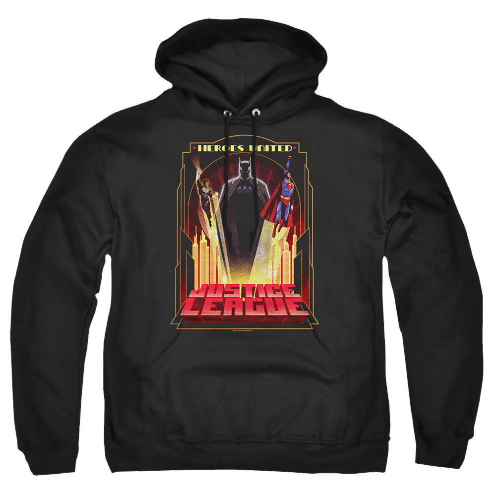 Justice League Heroes United Pullover Hoodie Pullover Hoodie Justice League   