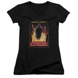 Justice League Heroes United Juniors V-Neck T-Shirt Juniors V-Neck T-Shirt Justice League   