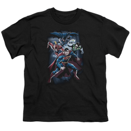 Justice League Cosmic Crew - Youth T-Shirt Youth T-Shirt (Ages 8-12) Justice League   