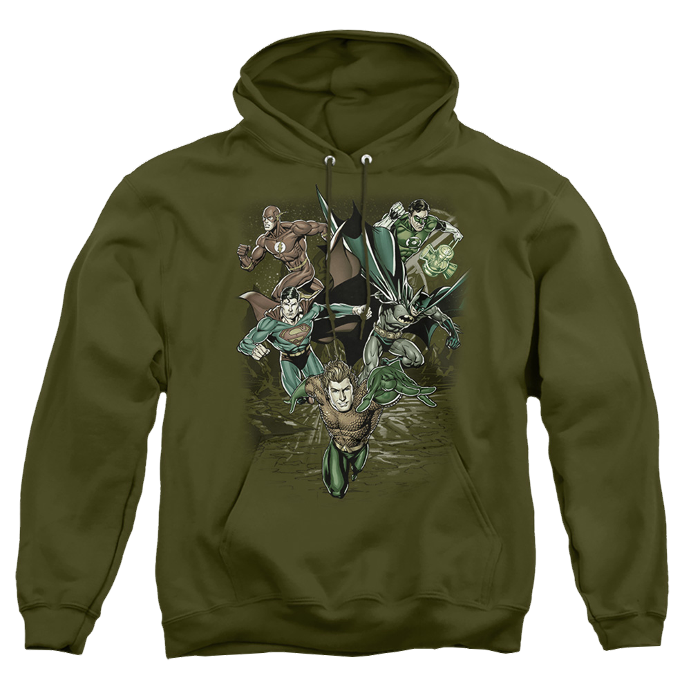 Justice League Spacing Out - Pullover Hoodie Pullover Hoodie Justice League   