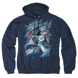 Justice League Ride The Lightening Pullover Hoodie Pullover Hoodie Justice League   