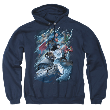 Justice League Ride The Lightening Pullover Hoodie Pullover Hoodie Justice League   