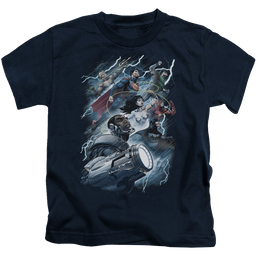Justice League Ride The Lightening - Kid's T-Shirt Kid's T-Shirt (Ages 4-7) Justice League   