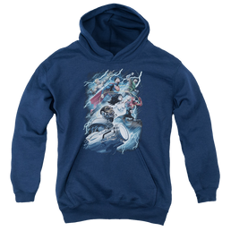 Justice League Ride The Lightening - Youth Hoodie Youth Hoodie (Ages 8-12) Justice League   