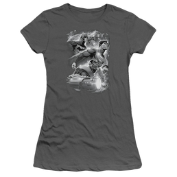 Justice League Atmospheric Juniors T-Shirt Juniors T-Shirt Justice League   