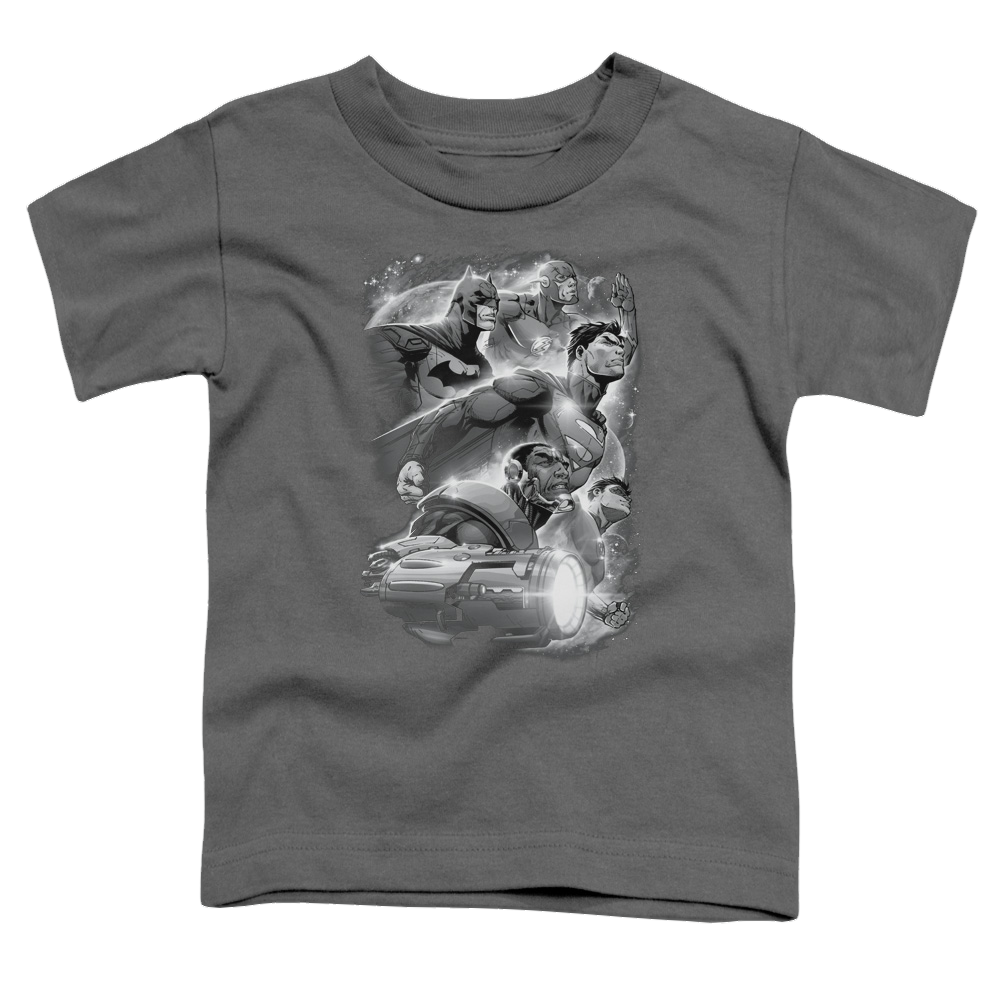 Justice League Atmospheric - Kid's T-Shirt Kid's T-Shirt (Ages 4-7) Justice League   