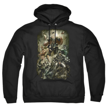 Justice League Aftermath Pullover Hoodie Pullover Hoodie Justice League   